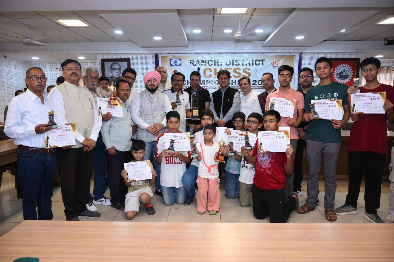 रांची डिस्ट्रिक्ट चेस चैंपियनशिप में 240 खिलाड़ियों की भागीदारी, बना नया रिकॉर्ड