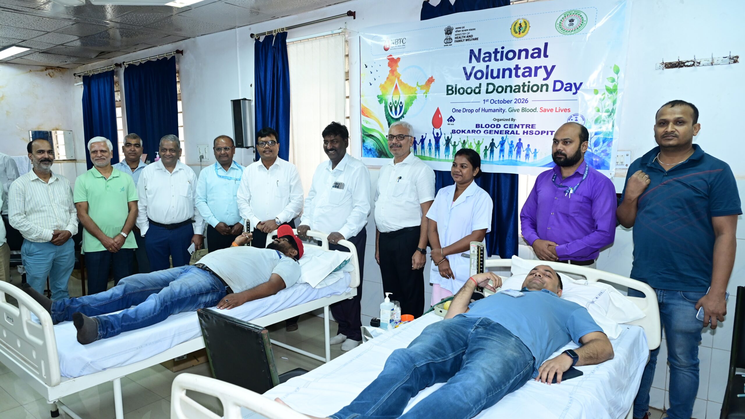 राष्ट्रीय स्वैच्छिक रक्तदान दिवस पर बीएसएल में रक्तदान शिविर